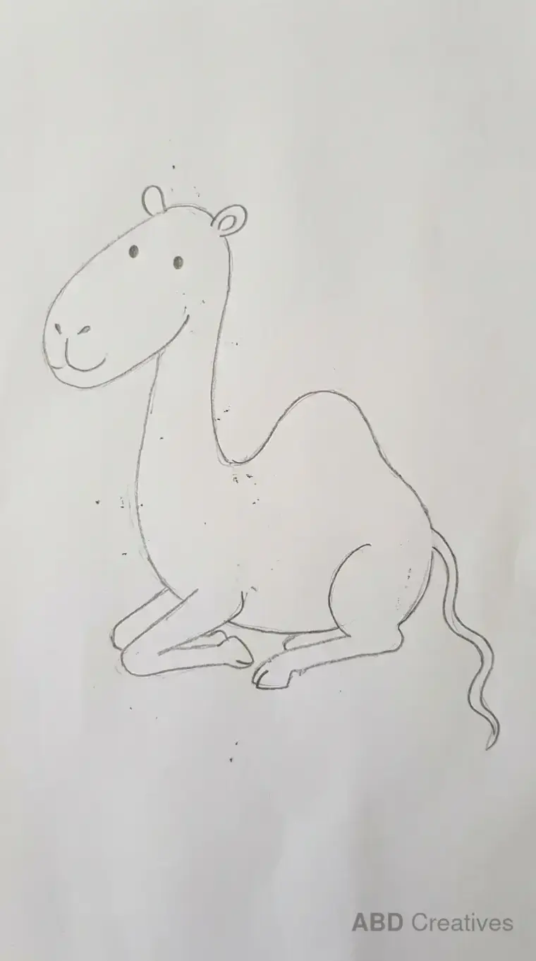 Child Drawing of a Camel