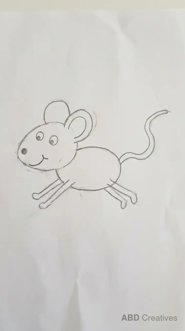 Running Mouse Drawing