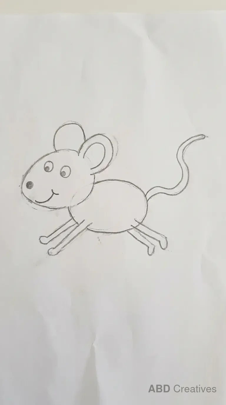 Running Mouse Drawing