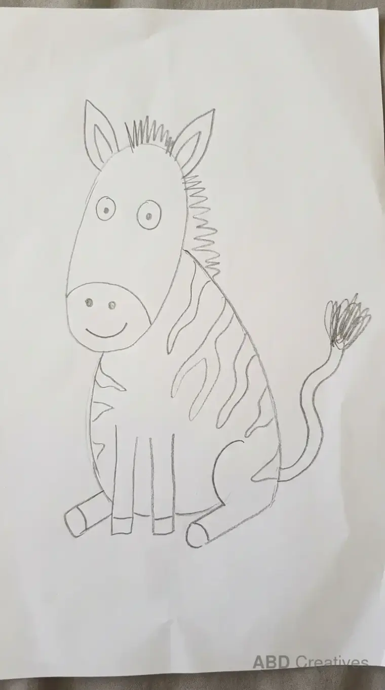 Zebra Sitting Down