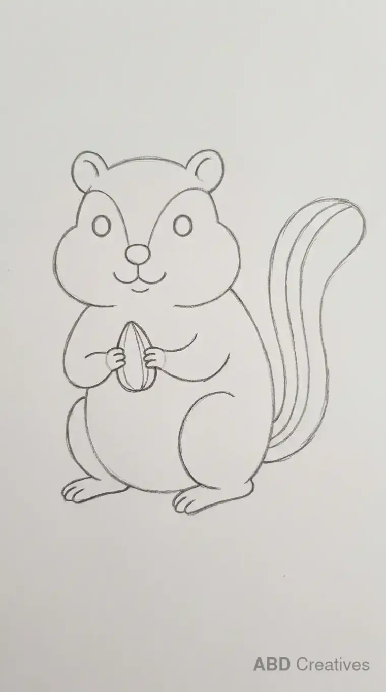 Chipmunk Holding a Sunflower Seed