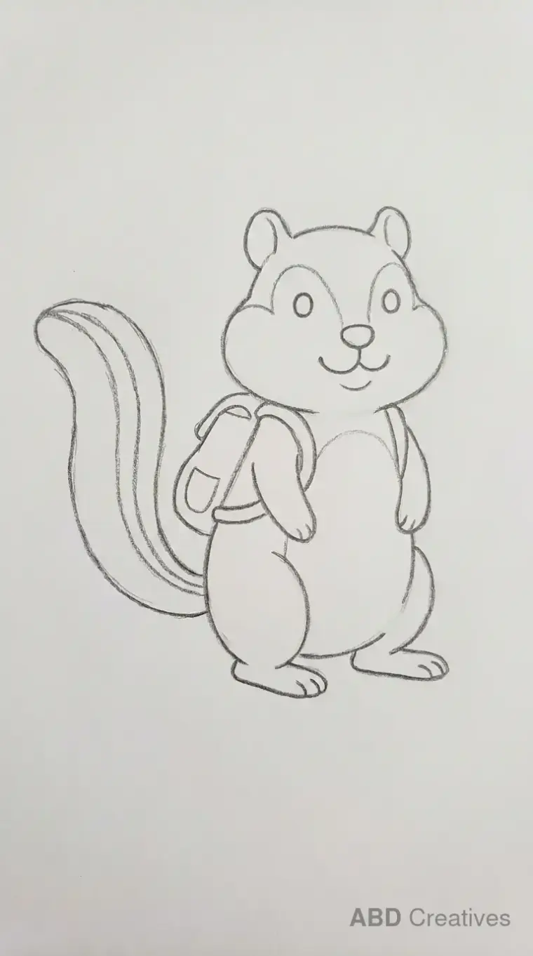 Chipmunk Wearing a Backpack