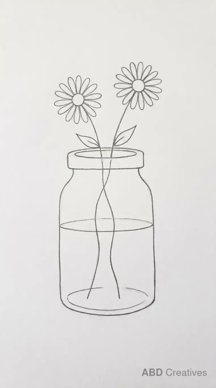 Daisies in a Glass Jar
