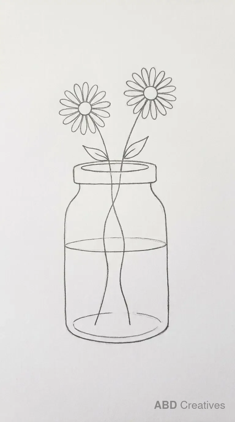 Daisies in a Glass Jar