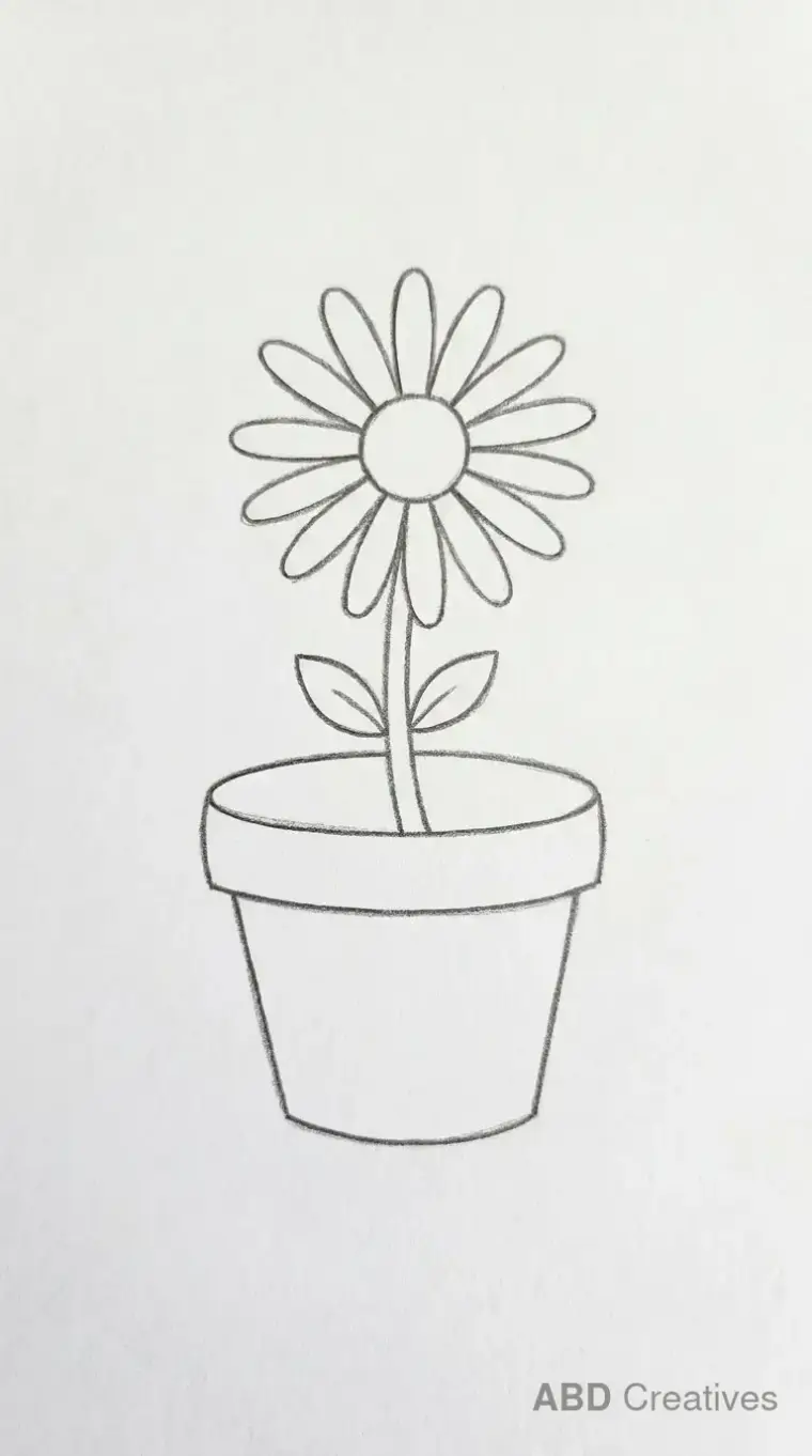 Daisy in a Clay Pot