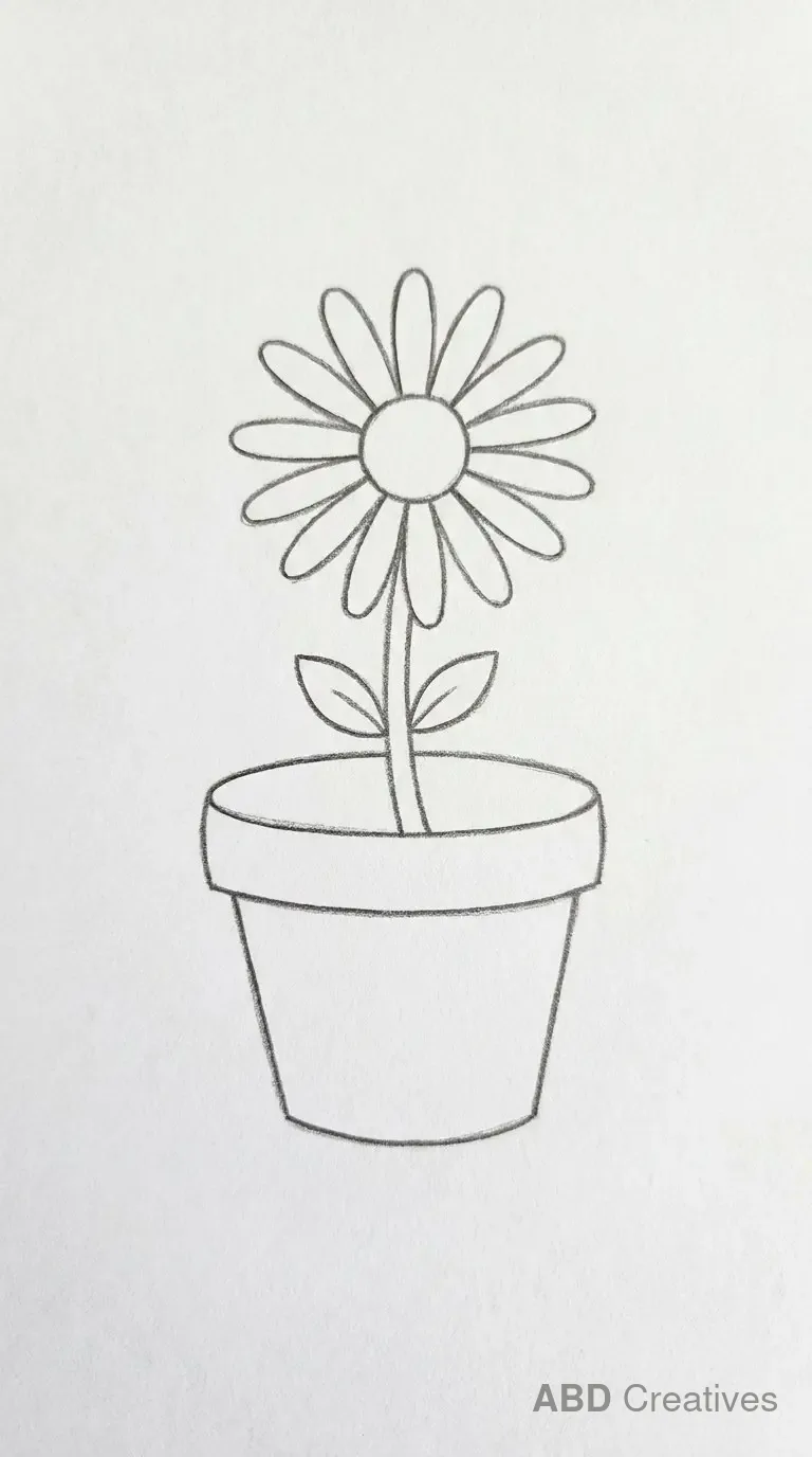 Daisy in a Clay Pot