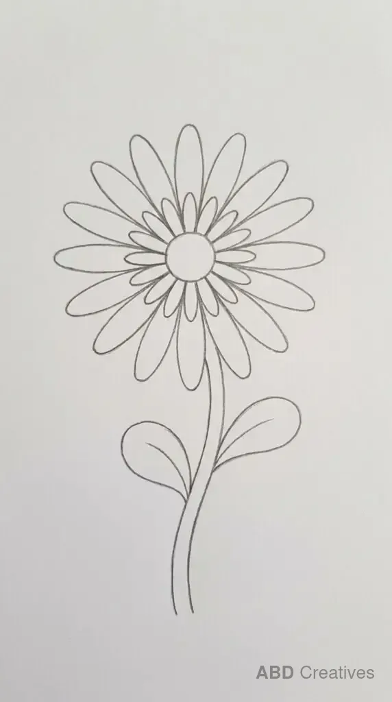 Daisy on a Curving Stem