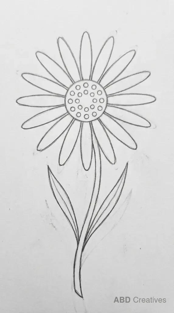 Big Daisy with a Dotted Centre