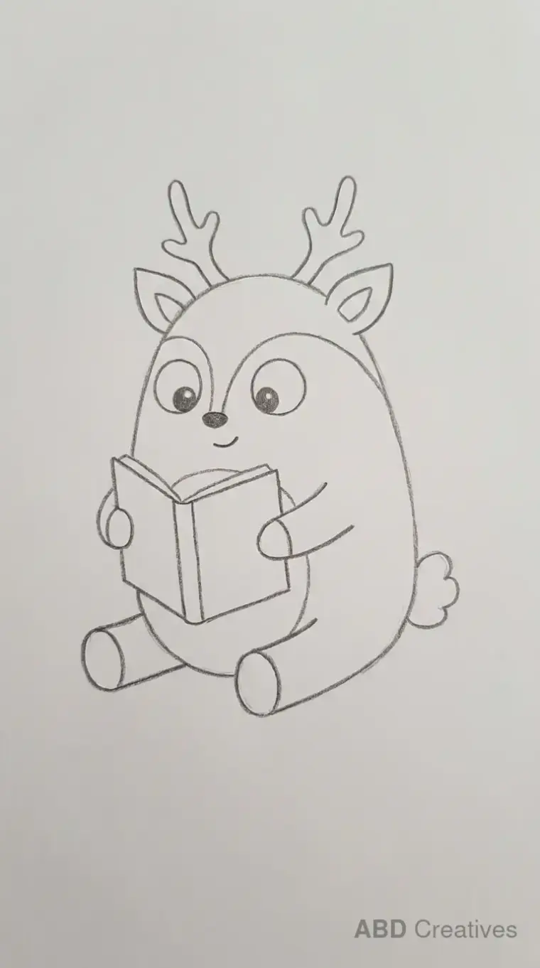 Deer Reading a Book