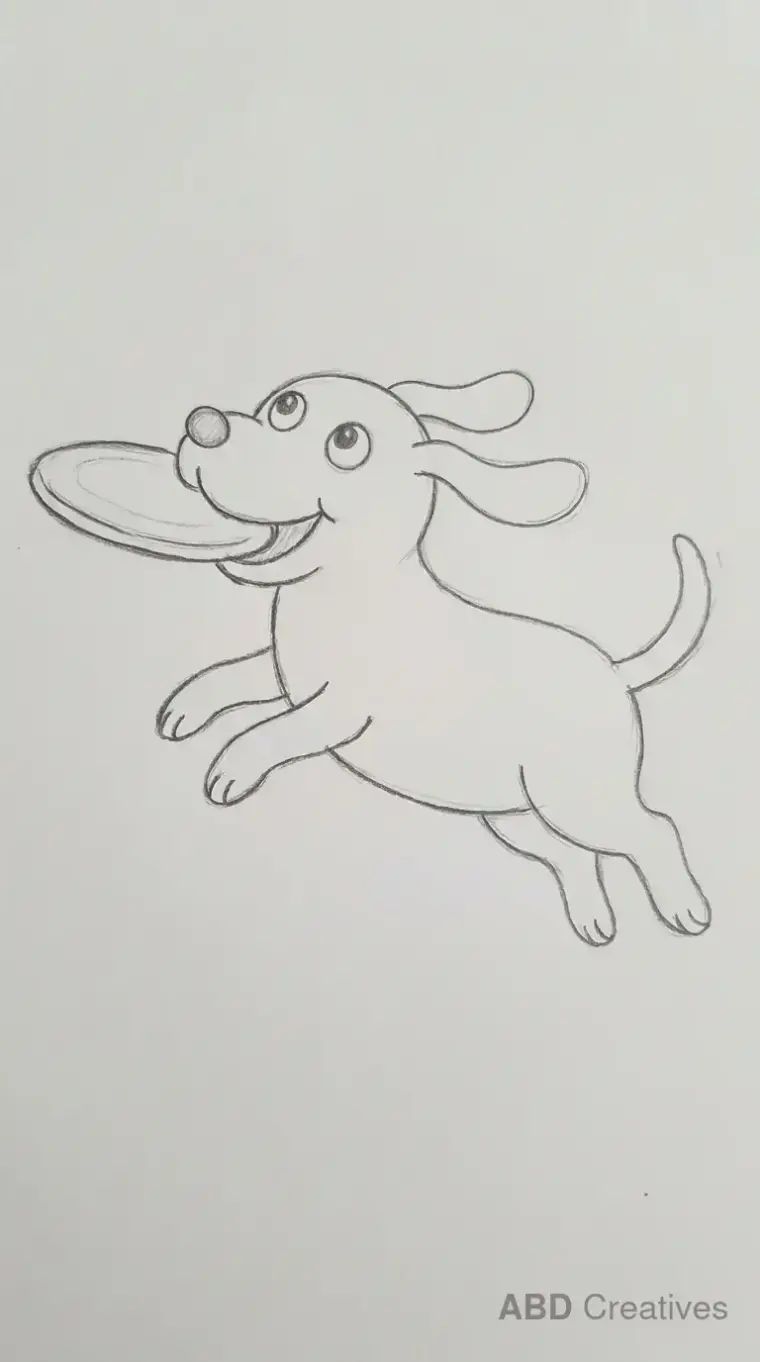 Dog Catching a Frisbee