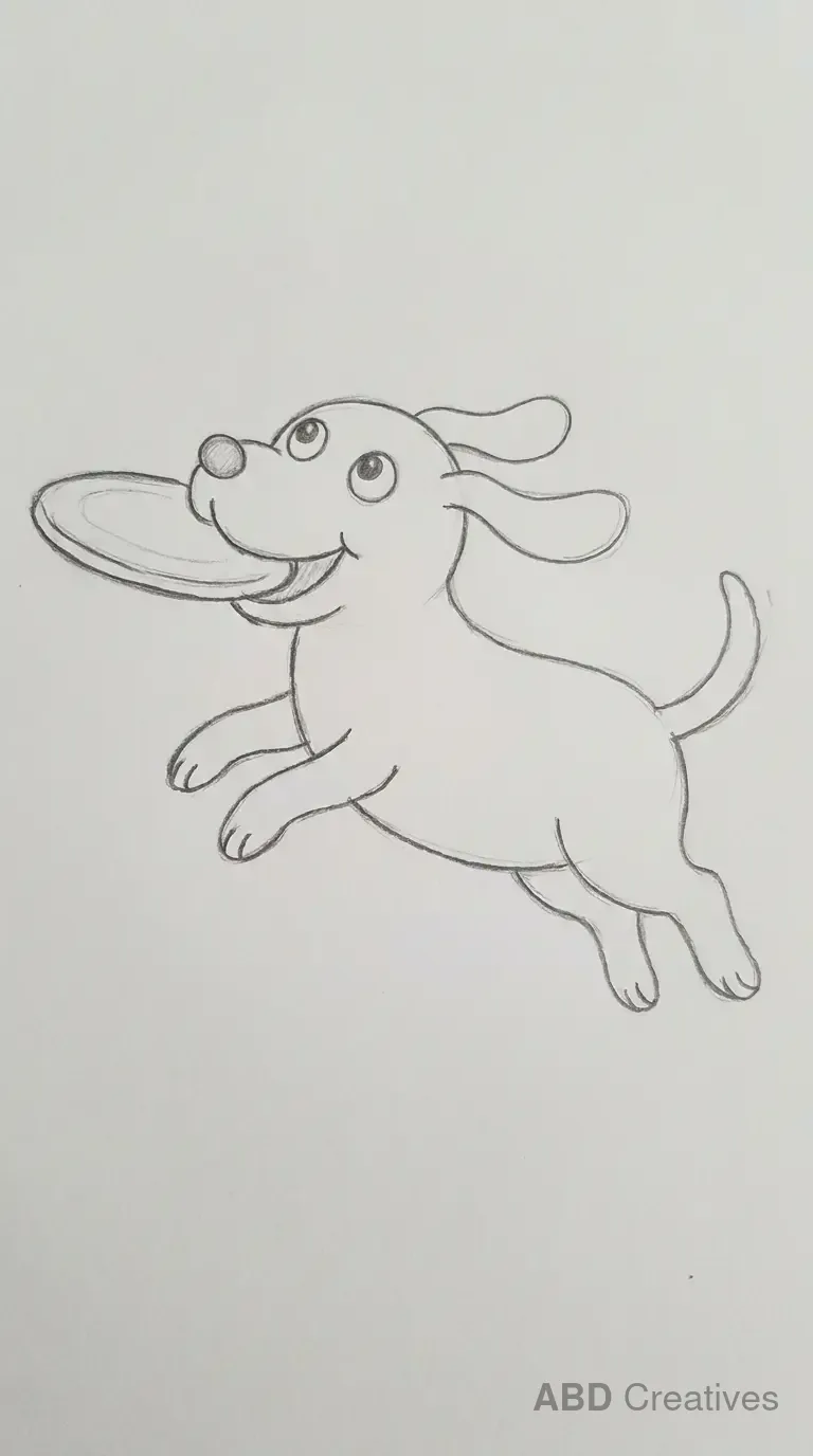 Dog Catching a Frisbee