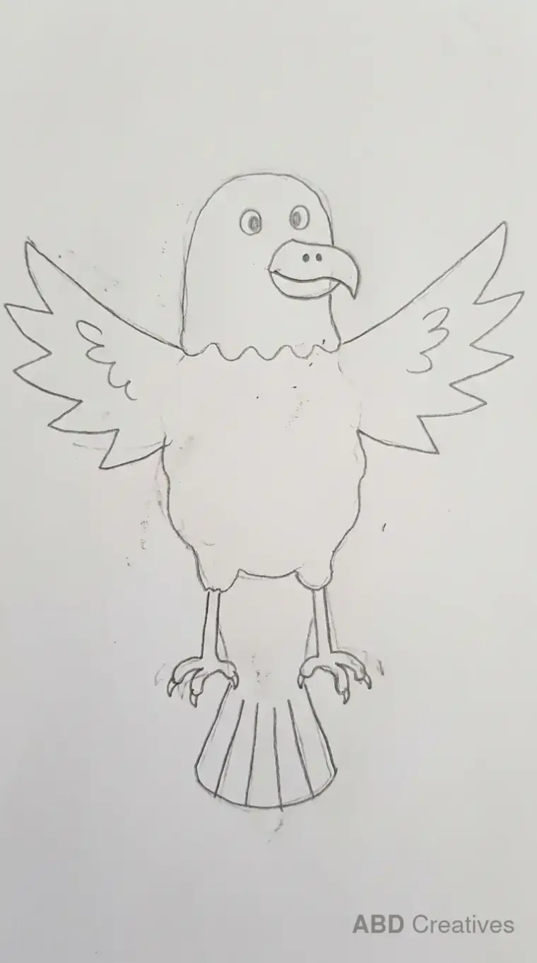 Eagle With Open Wings