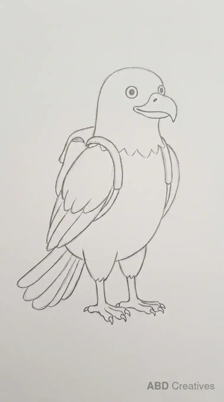 Eagle With a Small Backpack