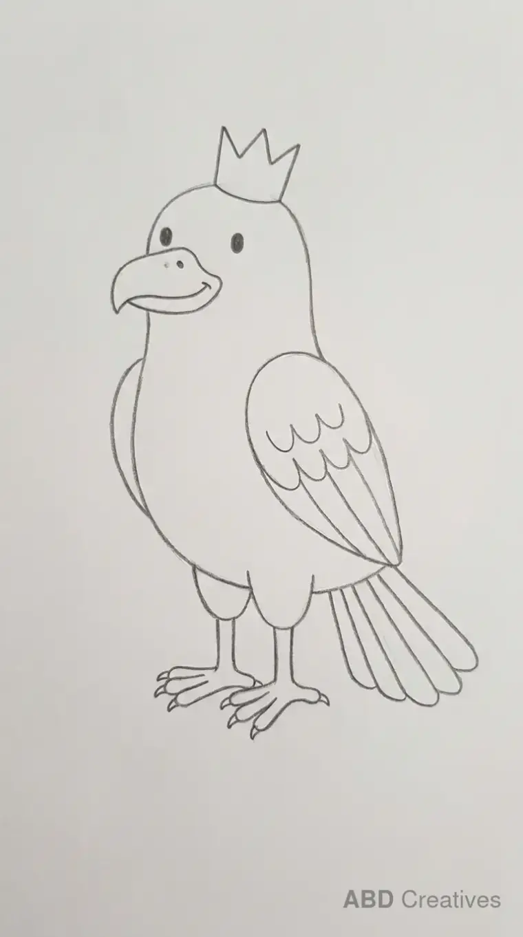 Eagle With a Small Crown
