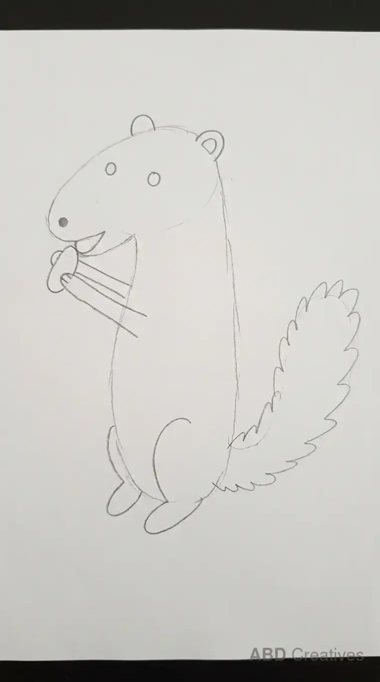 Ferret Eating a Small Treat