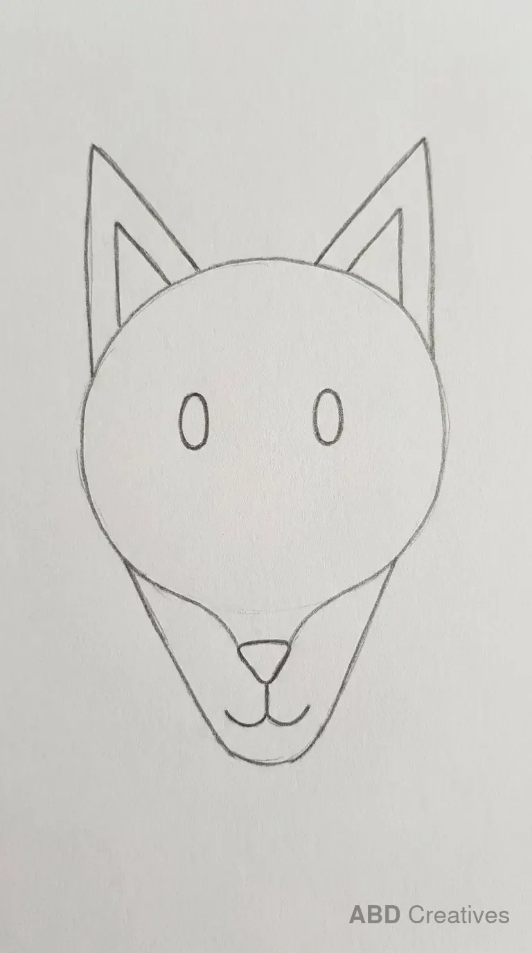 Simple Fox Face Close Up