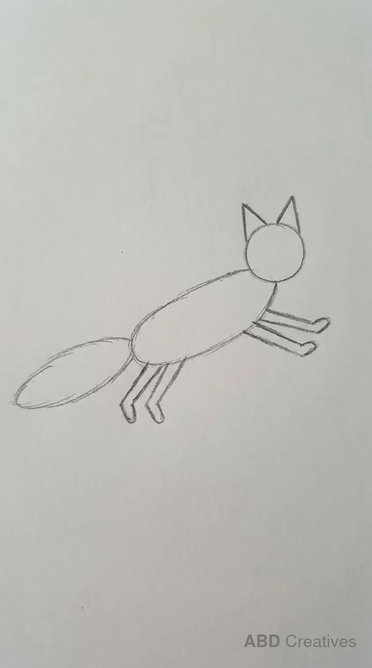 Fox Running Side View
