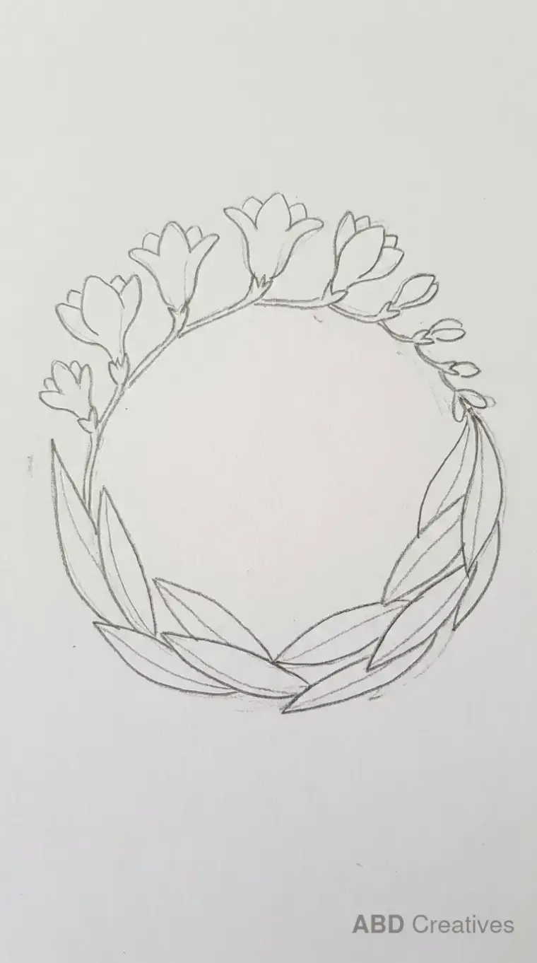 Freesia Flower Wreath