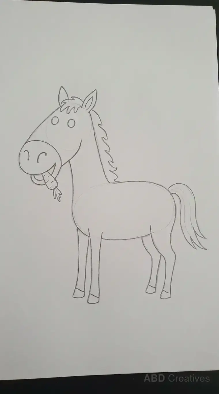 Horse Nibbling a Treat