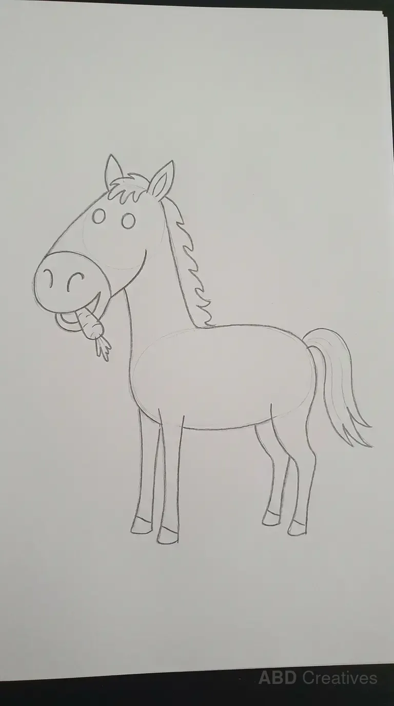 Horse Nibbling a Treat