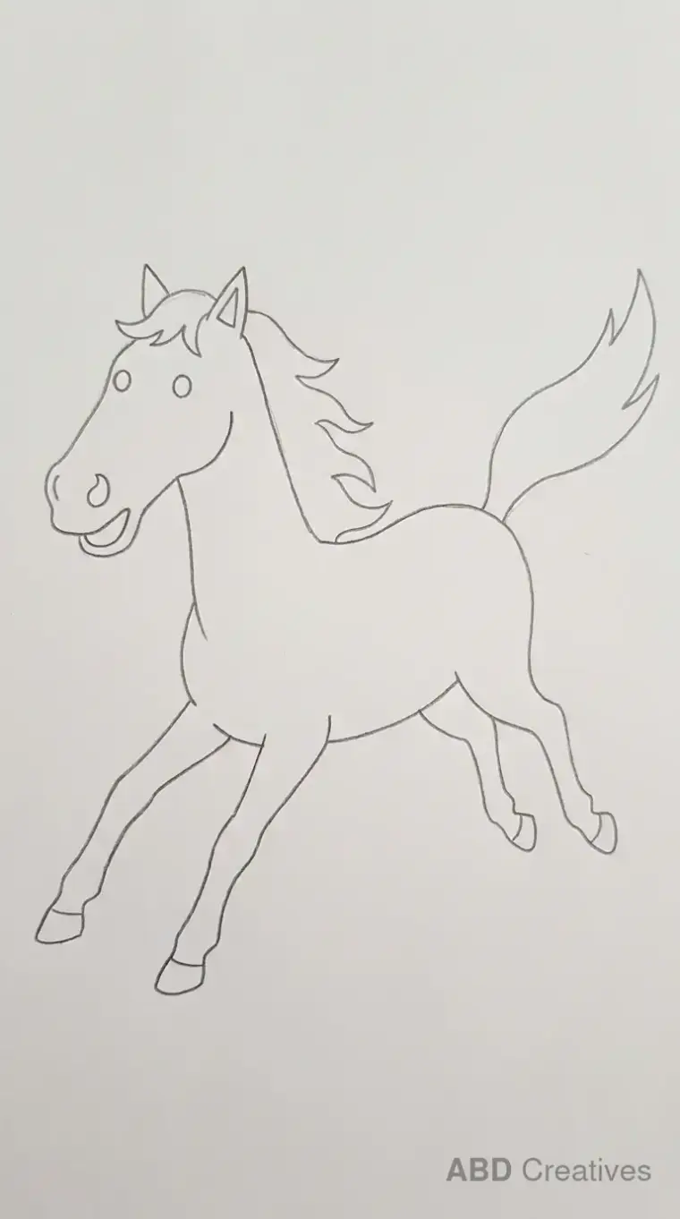 Galloping Horse Side View