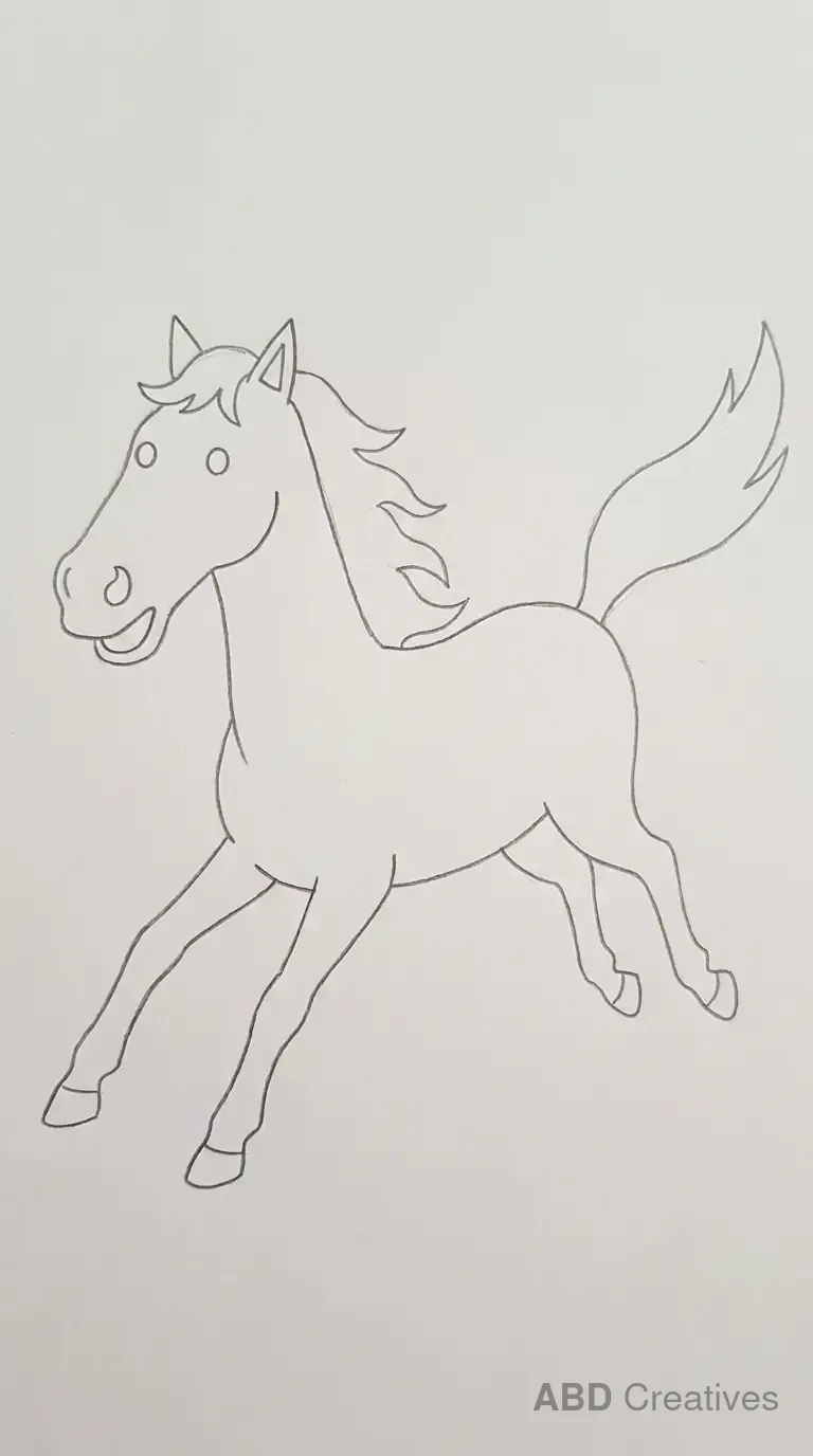 Galloping Horse Side View
