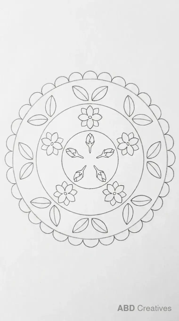 Jasmine Flower Mandala