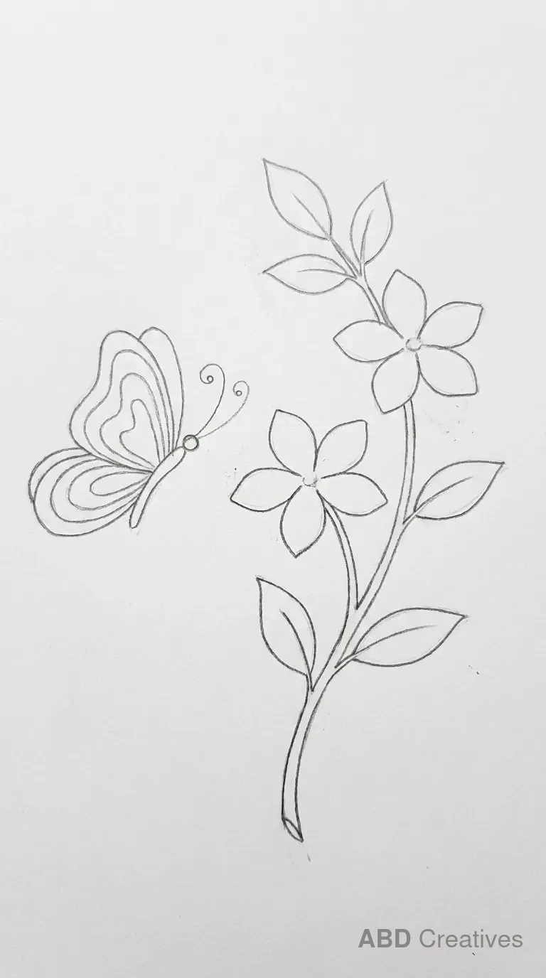 Jasmine with a Butterfly