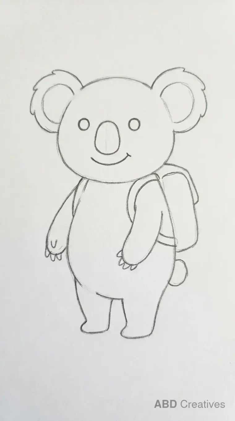Koala Wearing a Backpack