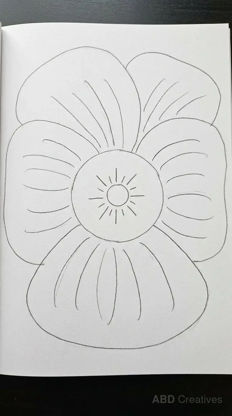 Large Close Up Pansy Filling the Page