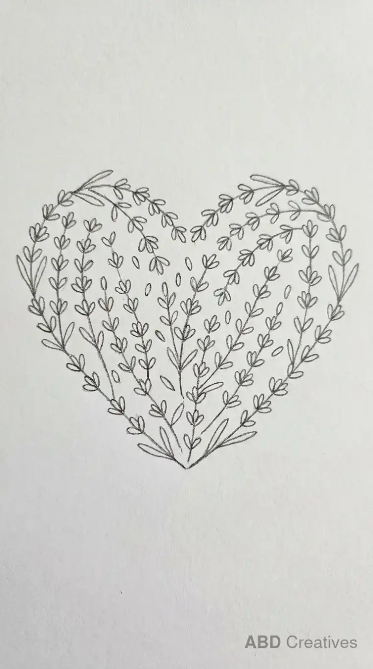 Lavender Heart Wreath