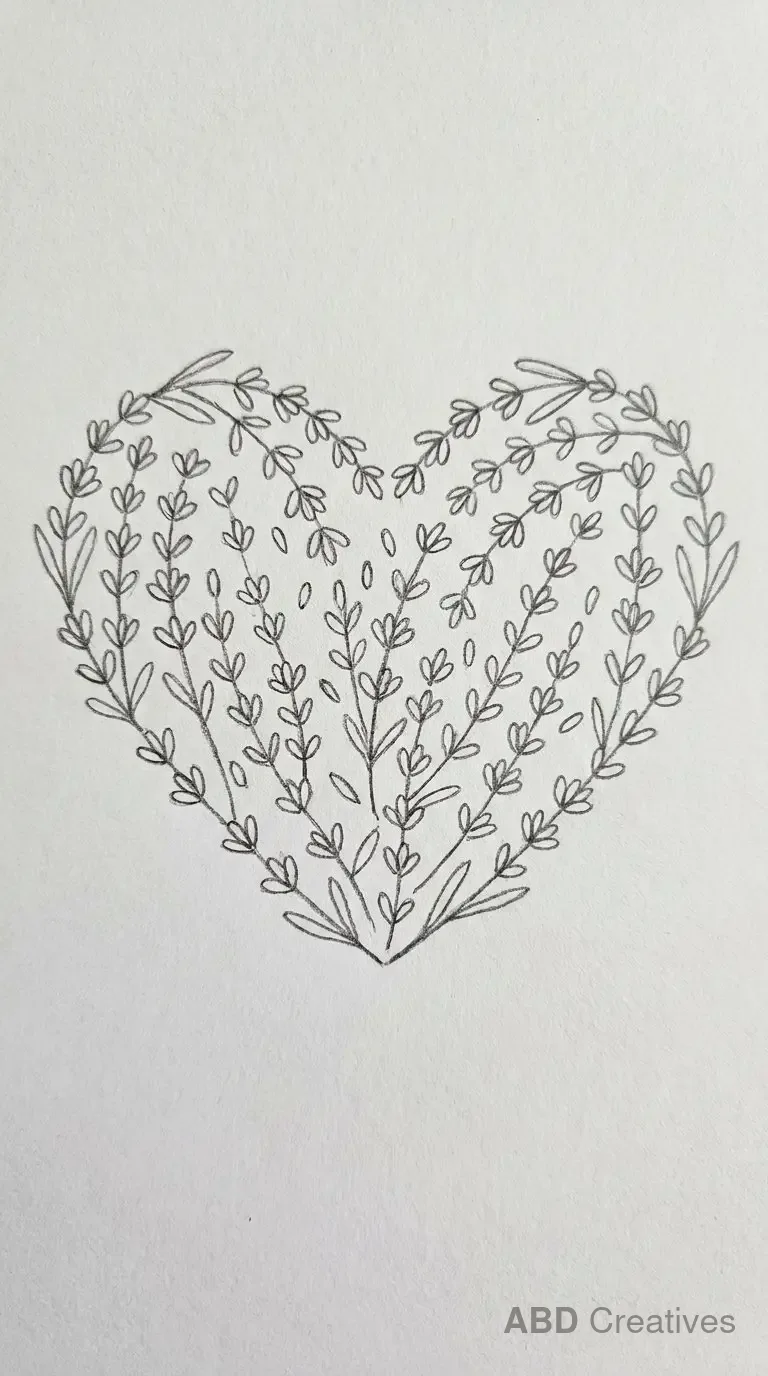 Lavender Heart Wreath