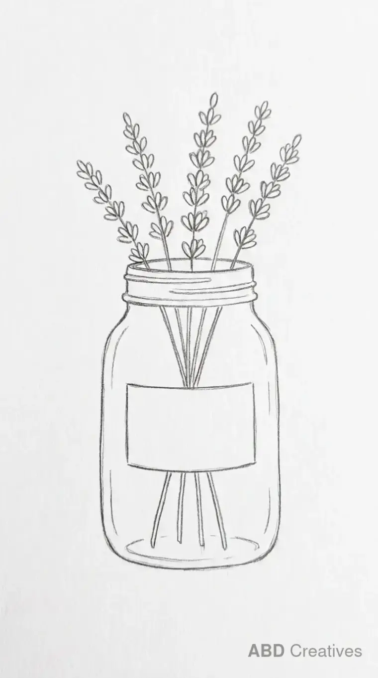 Lavender in a Mason Jar