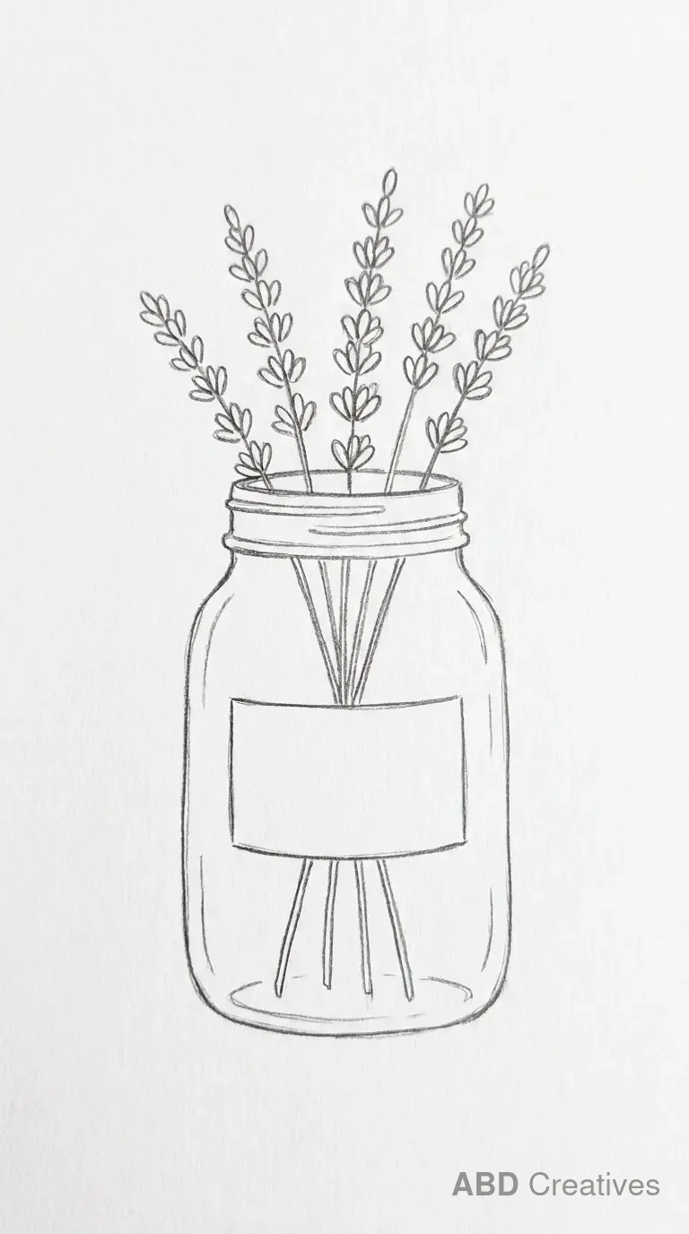 Lavender in a Mason Jar
