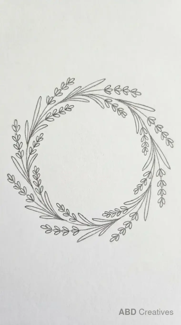 Lavender Flower Wreath