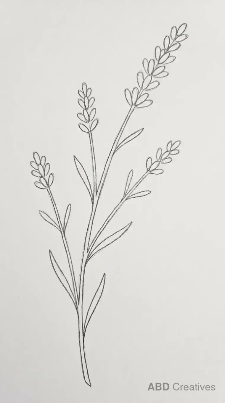 Branching Lavender Sprig