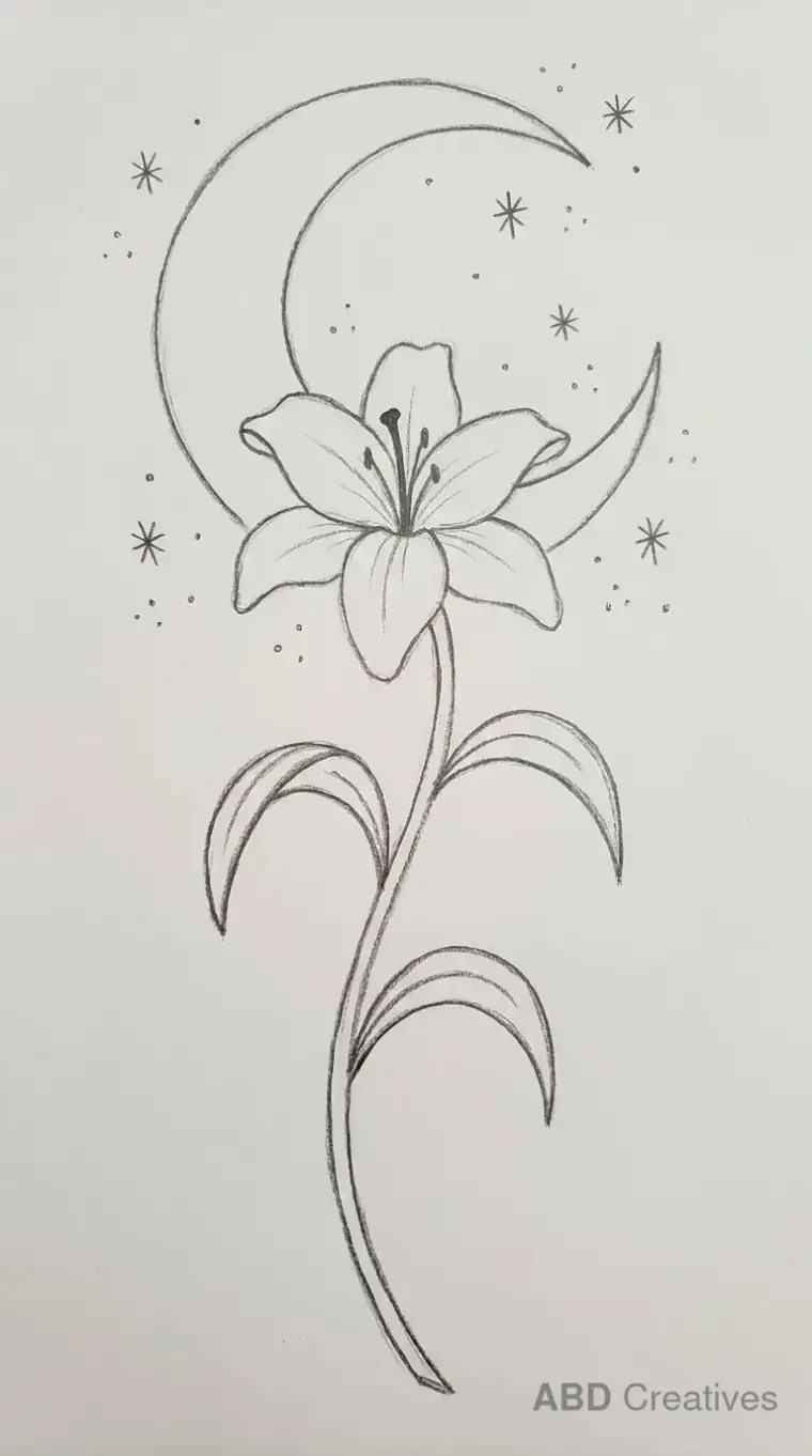 Lily Under the Moon and Stars