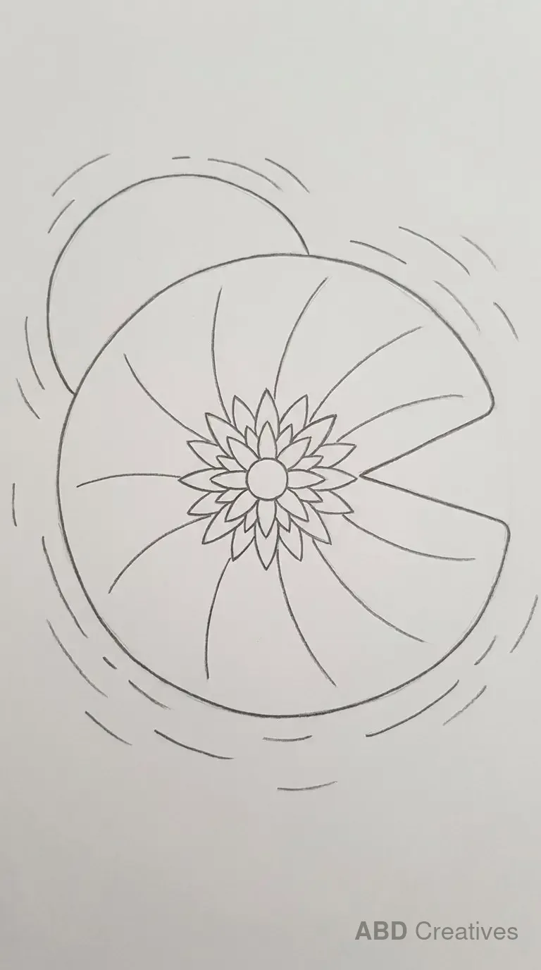 Water Lily on a Lily Pad