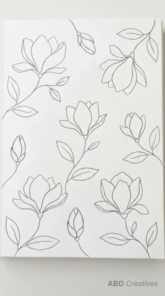 Magnolia Branch Pattern Page