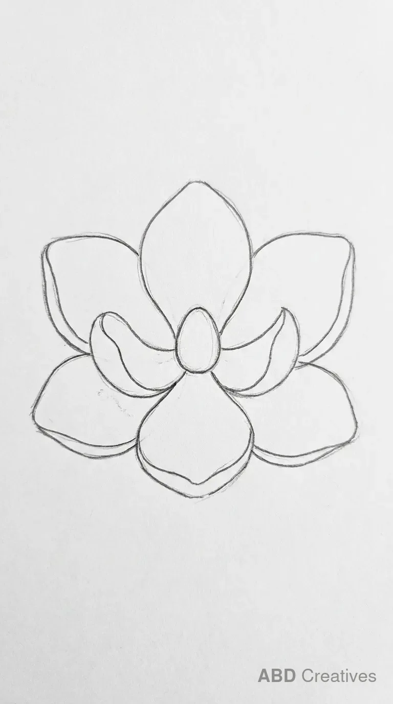 Large Magnolia Bloom Close Up