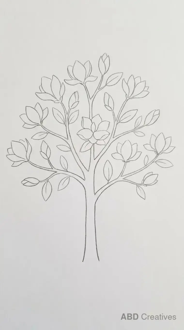 Magnolia Tree in Bloom