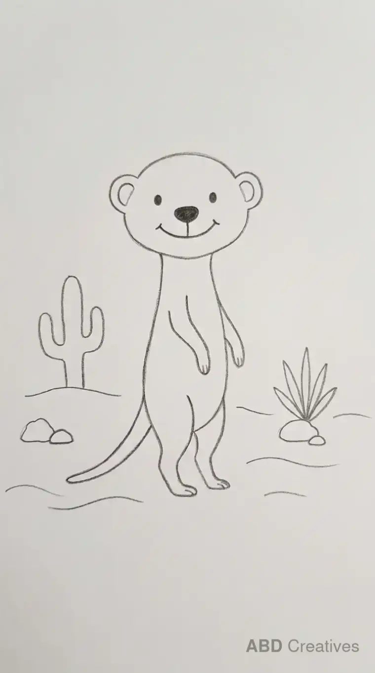 Meerkat Pencil Drawing