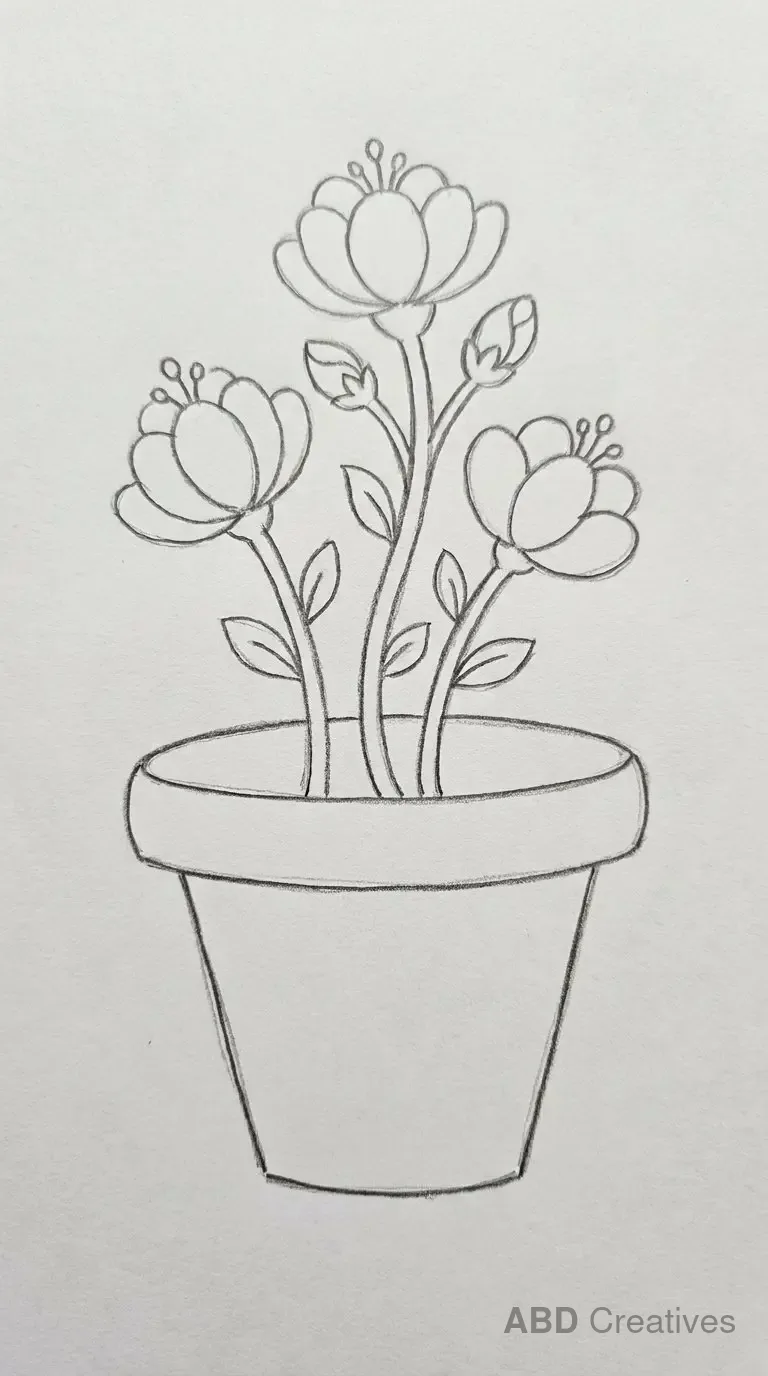Mogra Plant in a Clay Pot