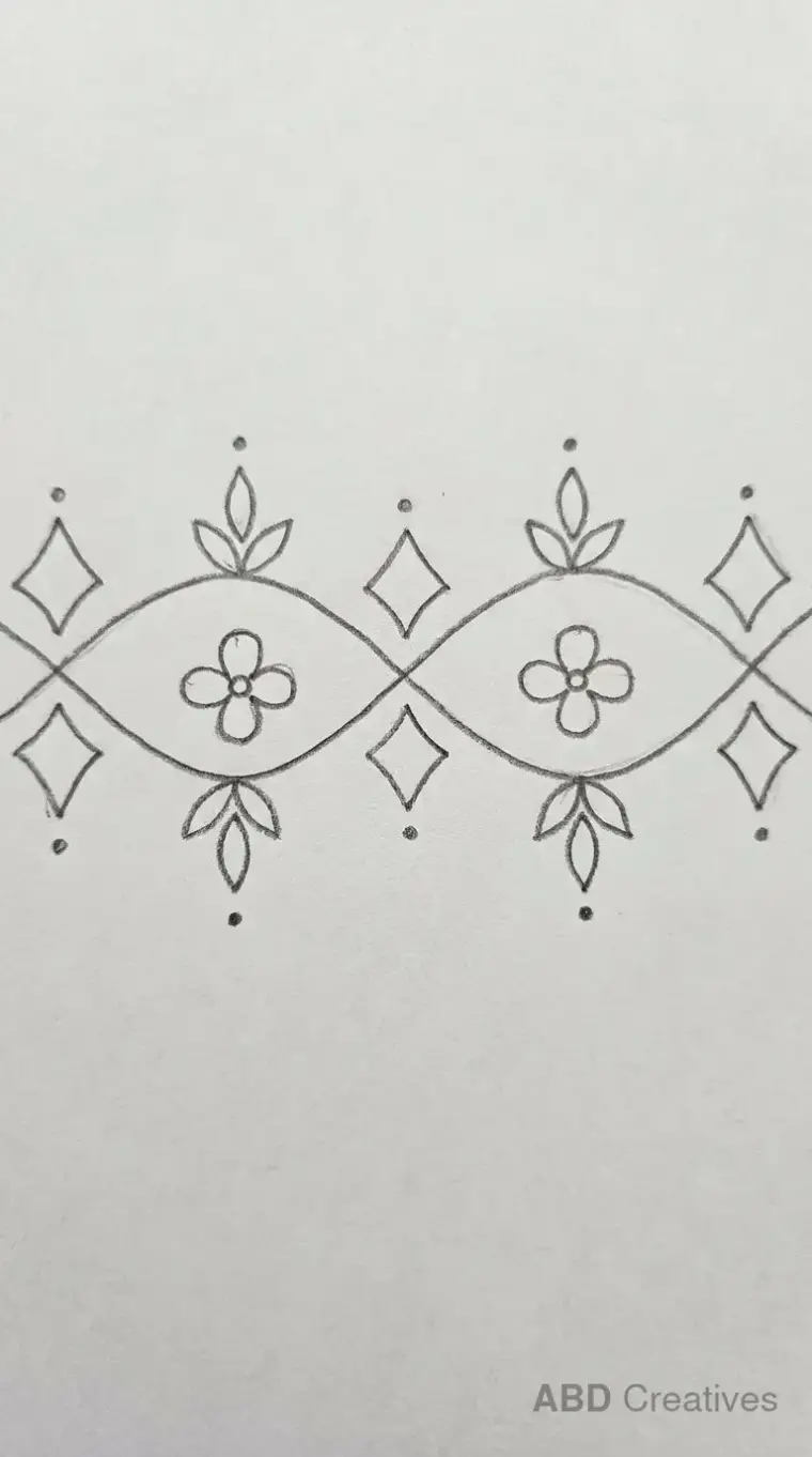 Mogra Border Band Pattern