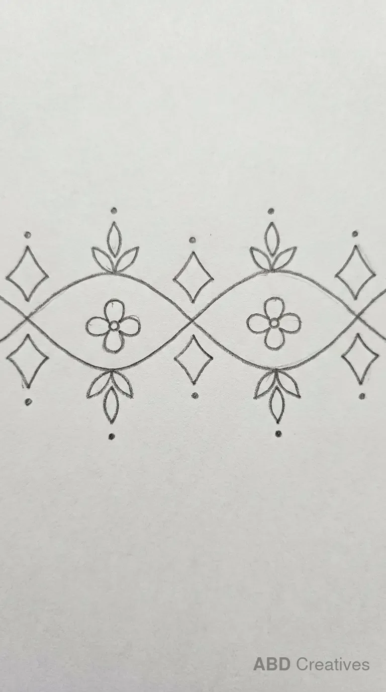 Mogra Border Band Pattern