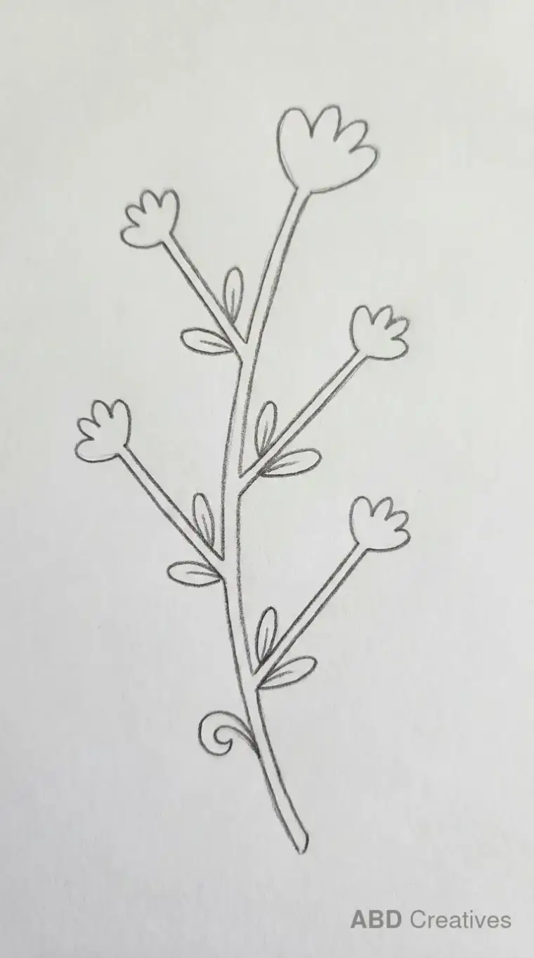 Mogra Branch with Buds
