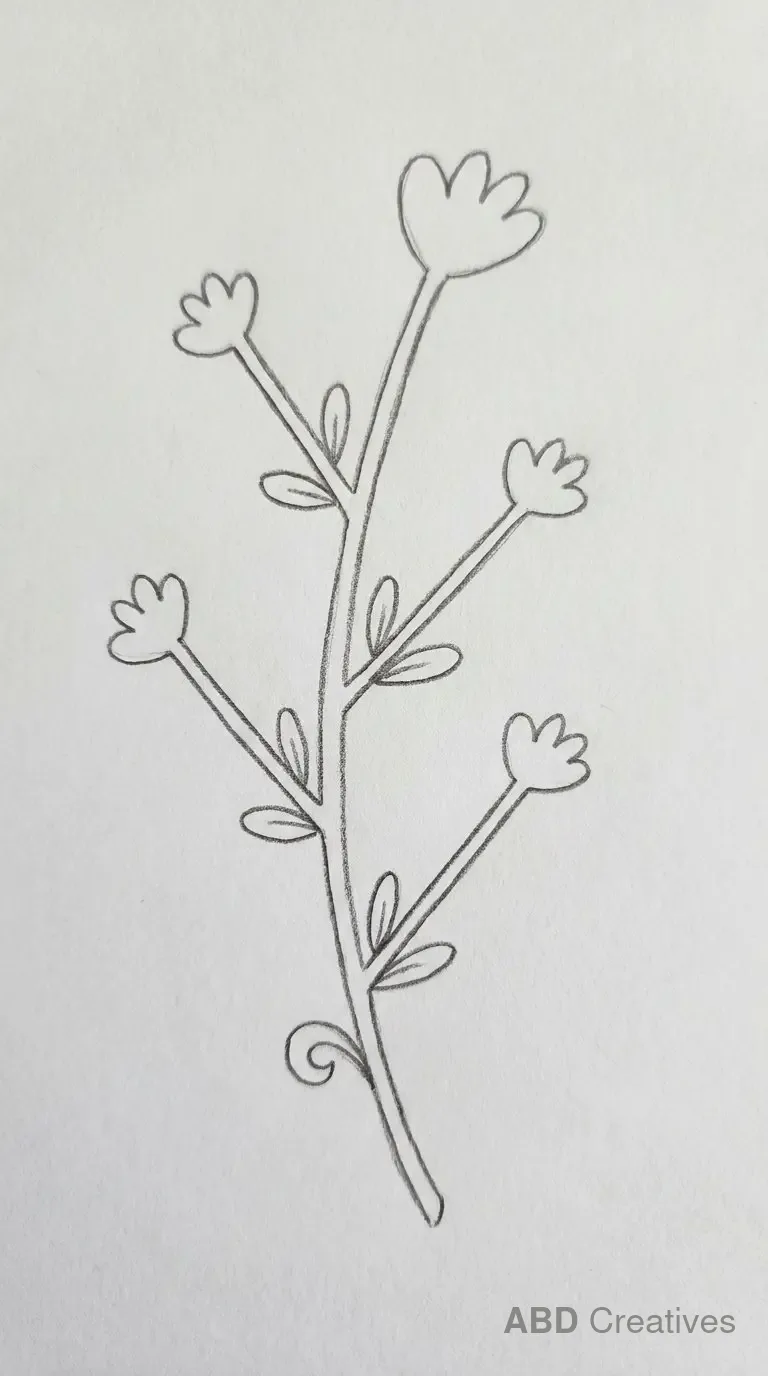 Mogra Branch with Buds