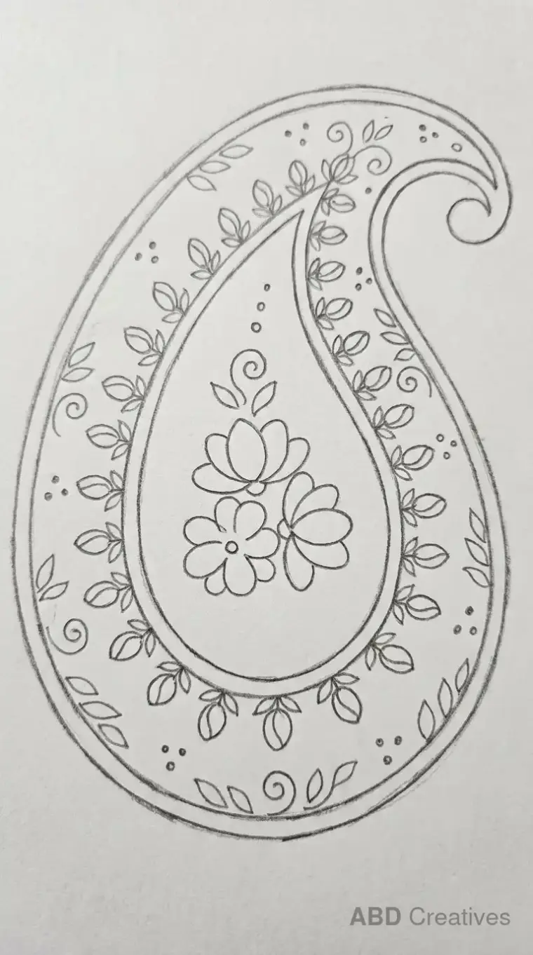 Mogra Paisley Pattern