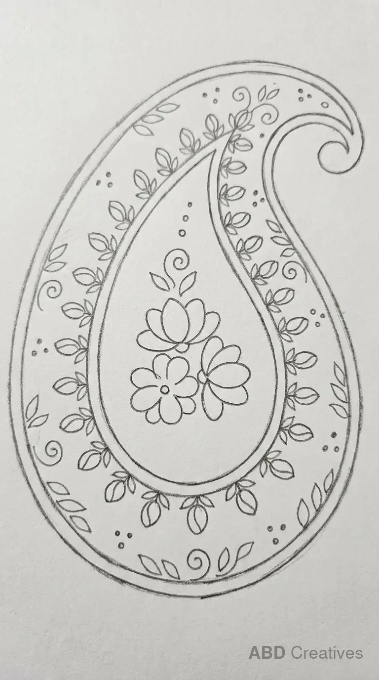 Mogra Paisley Pattern