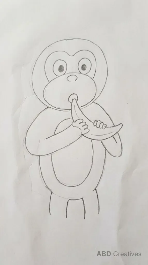 Monkey Eating a Banana